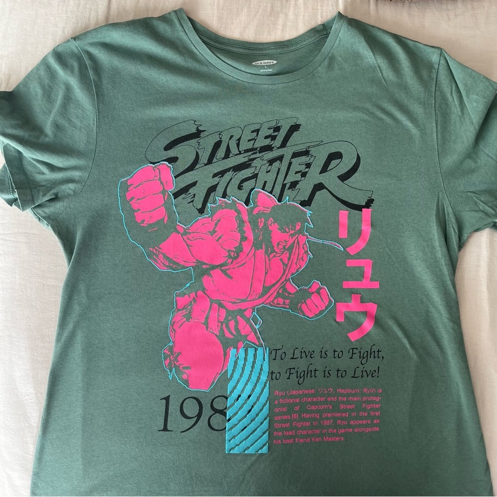 Street Fighter Ryu T Shirt (Unisex) Sz L